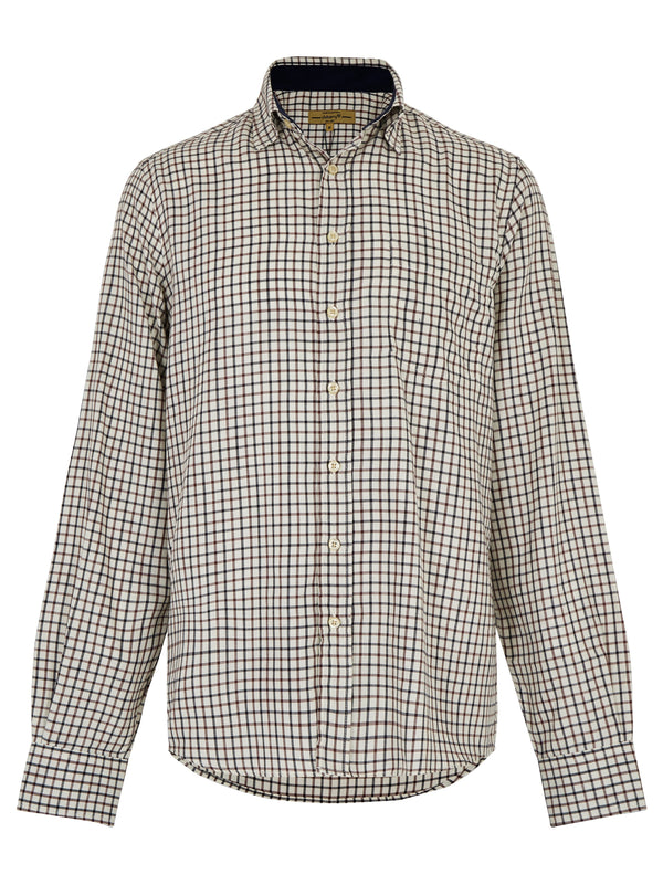 Dubarry Men's Connell Check Shirt in Oxblood