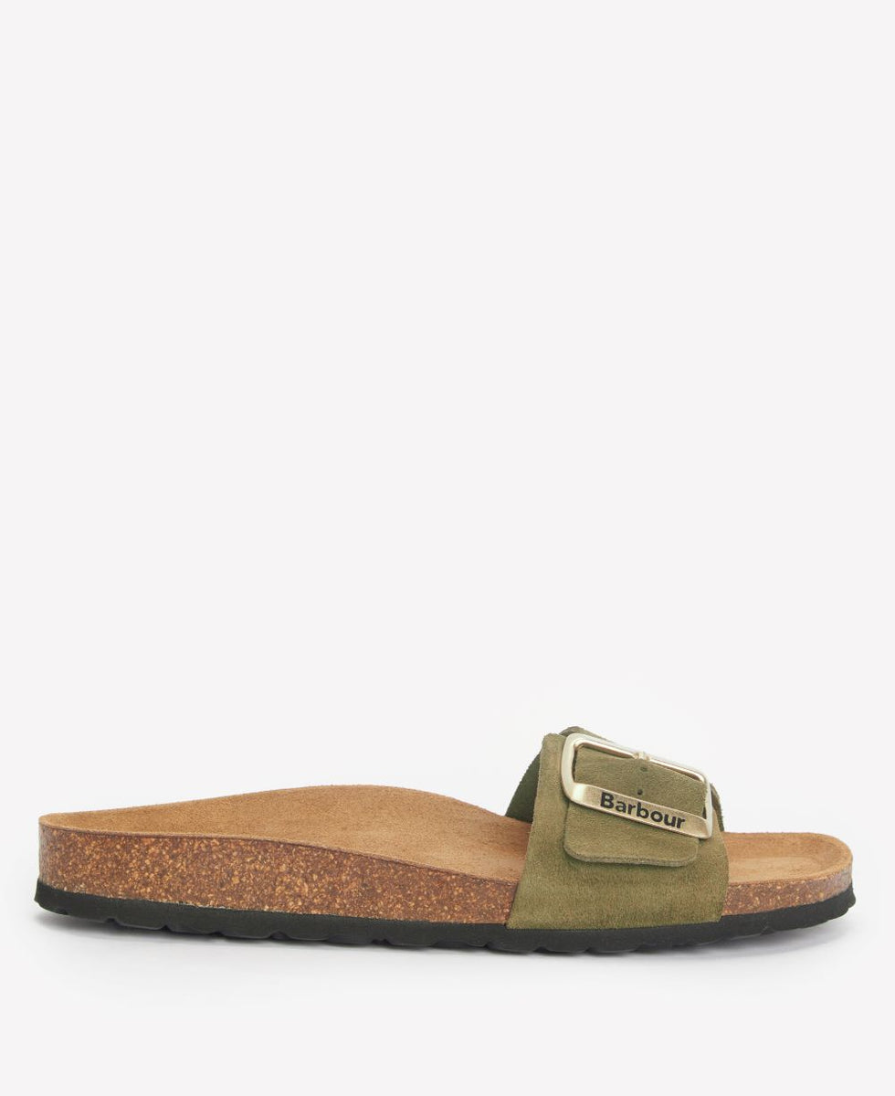 Barbour Ladies Benton Sandal in Olive Suede – Eric Spencer