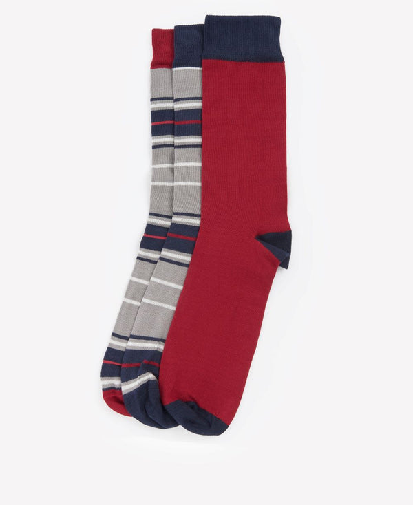 Barbour Men's Tartan Sock Box in Blue Granite