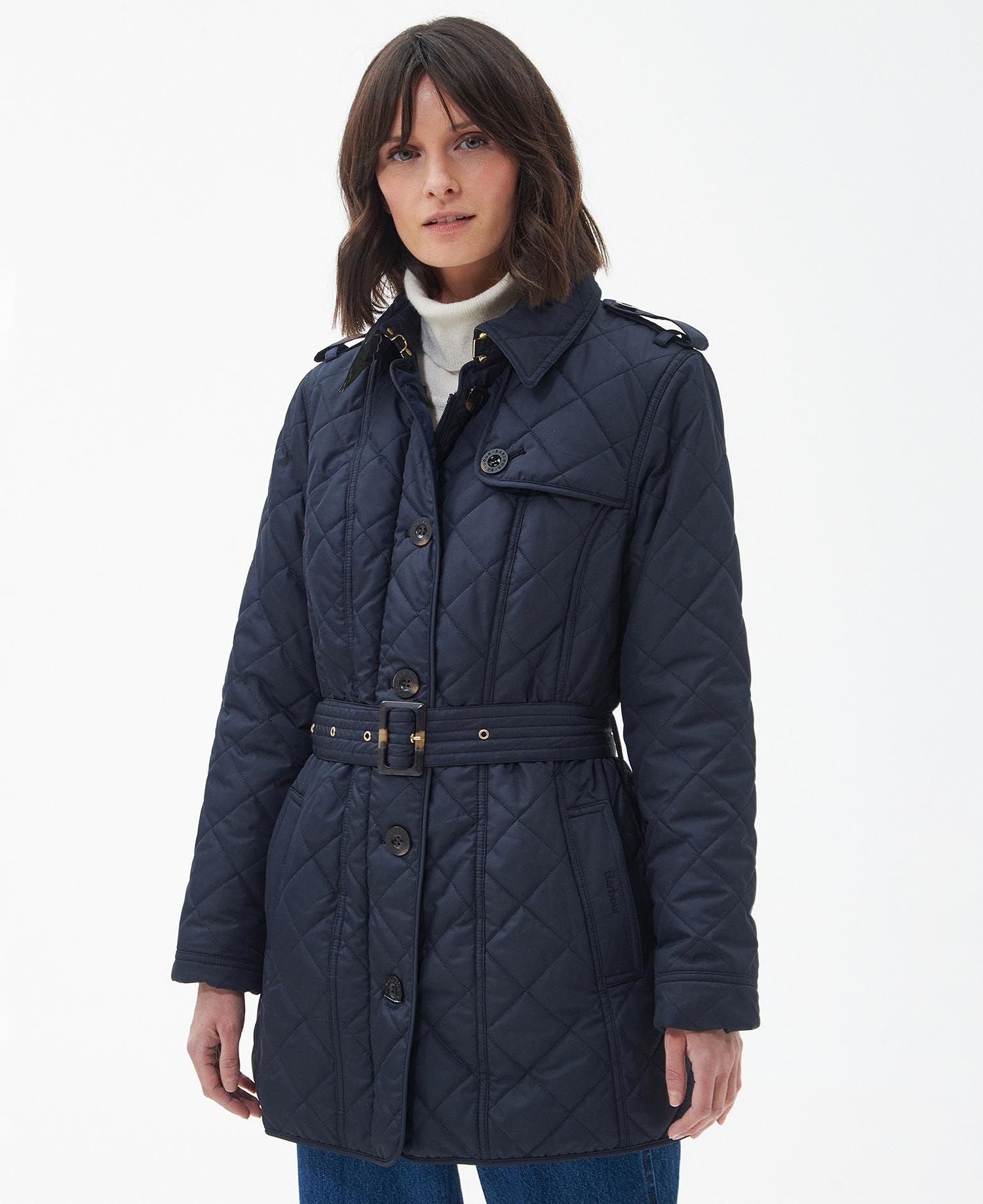 Barbour Ladies Tummel Quilt in Dark Navy