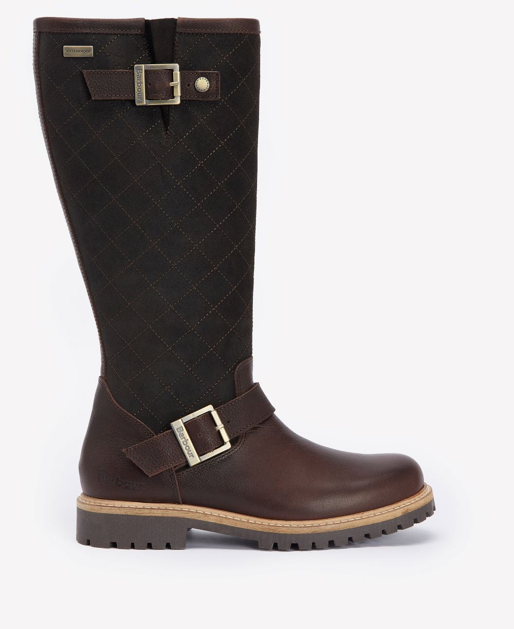 Barbour Ladies Willow Tall Boot in Dark Brown