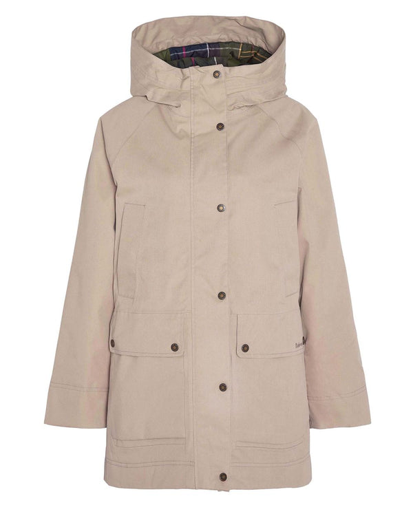 Barbour Ladies Winter Beadnell Waterproof Jacket in Sand Dune/Classic