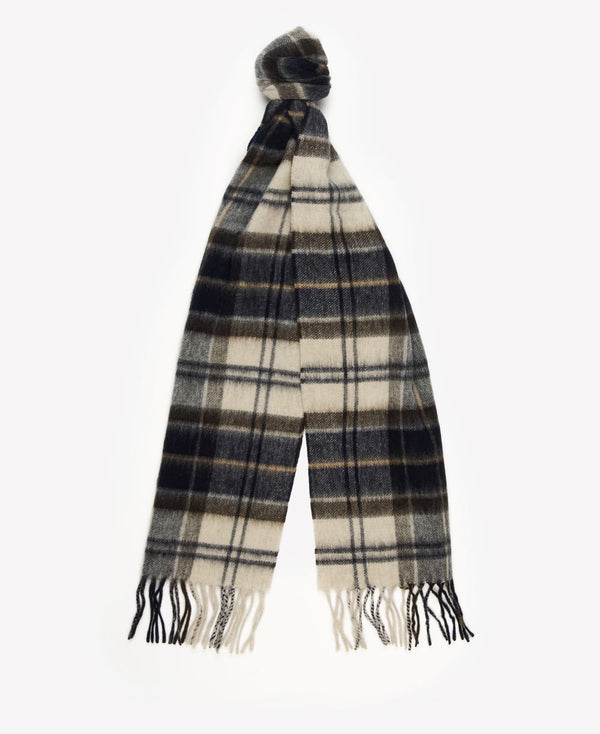 Barbour Tartan Wool Cashmere Scarf in Autumn Dress