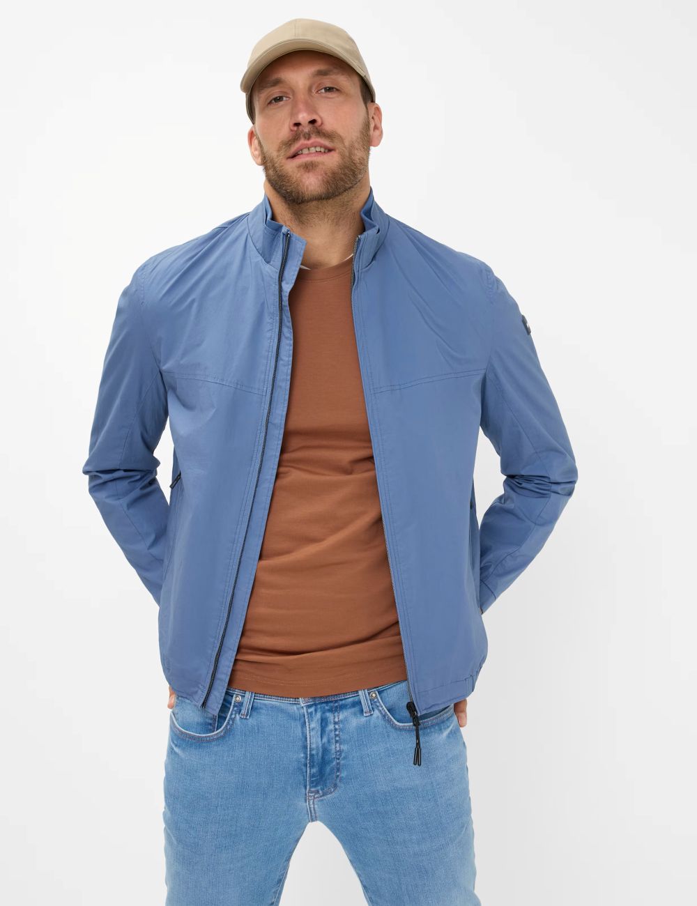 Brax Men's Calvin Ultralight Blouson in Storm