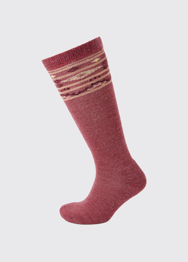 Dubarry Ladies Rolestown Knee High Alpaca Socks in Clover