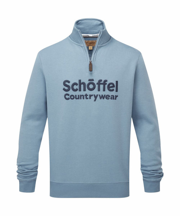 Schoffel Men's Bude Sweatshirt in Pigeon Blue