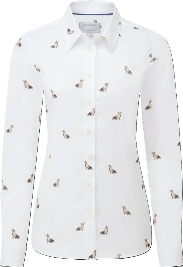 Schoffel Ladies Norfolk Shirt in Teckle Print