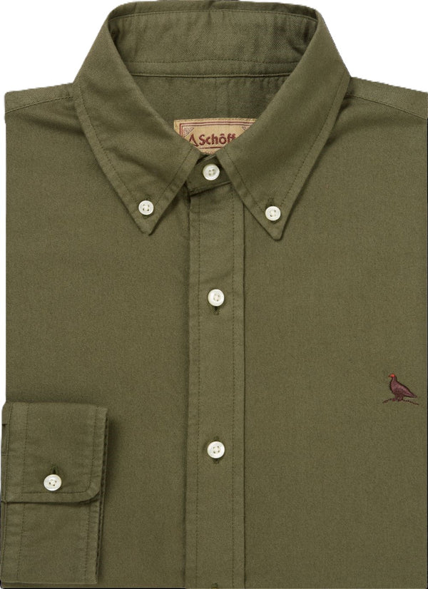 Schoffel Men's Cavendish Oxford Shirt in Woodland