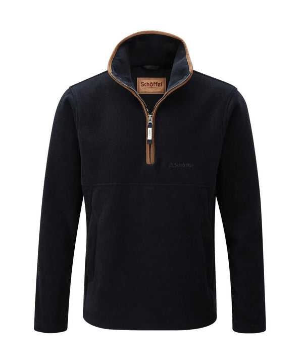 Schoffel Men's Berkeley Quarter Zip Fleece in Navy