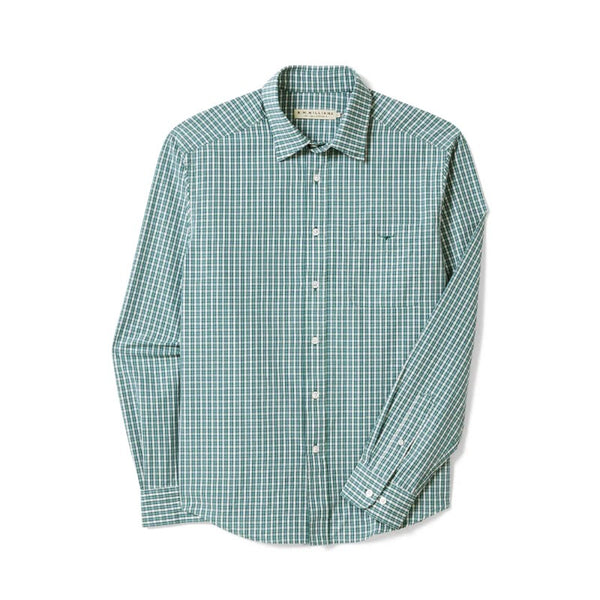 R.M Williams Men's classic shirt in Green/Blue