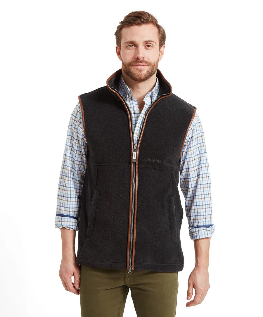 Schoffel Men's Oakham Fleece Gilet in Gunmetal