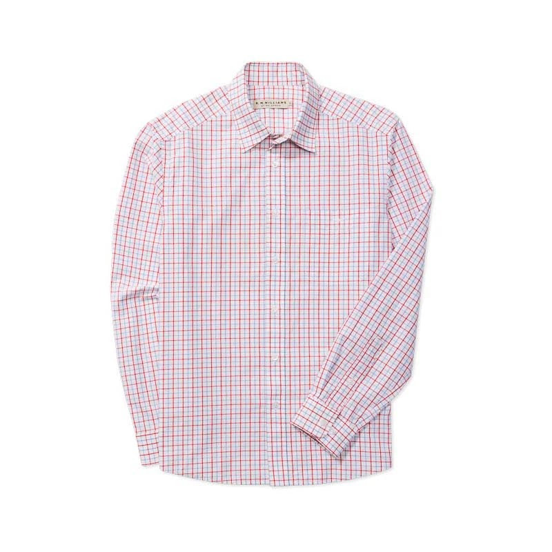 R.M Williams Men's Classic Shirt in Red/White/Blue