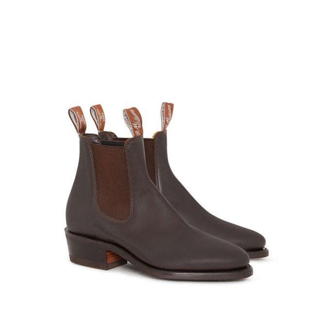 R.M Williams Lady Yearling Rubber Sole Boots in Chestnut