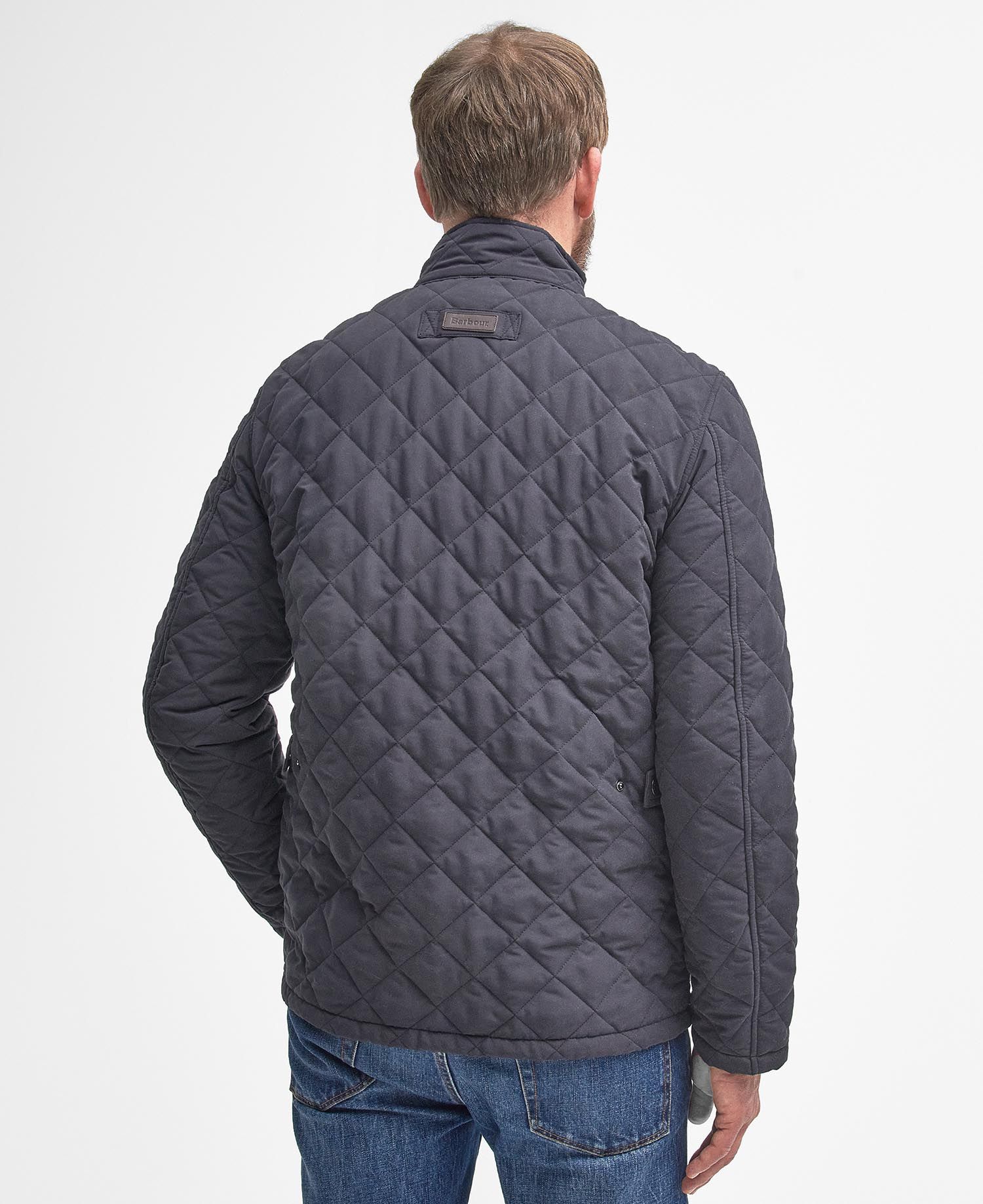 Barbour Men's Waterproof Shoveler Quilt in Navy