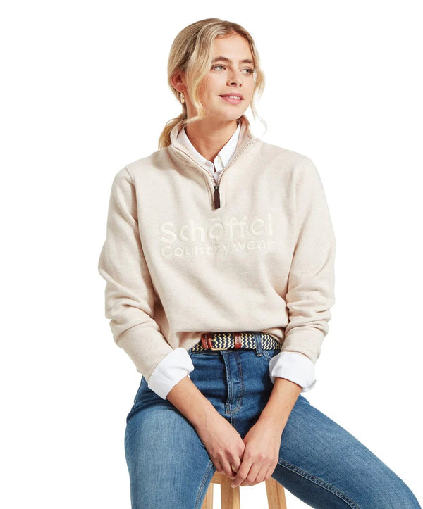 Schoffel Ladies St Issey Sweatshirt in Oat Marl