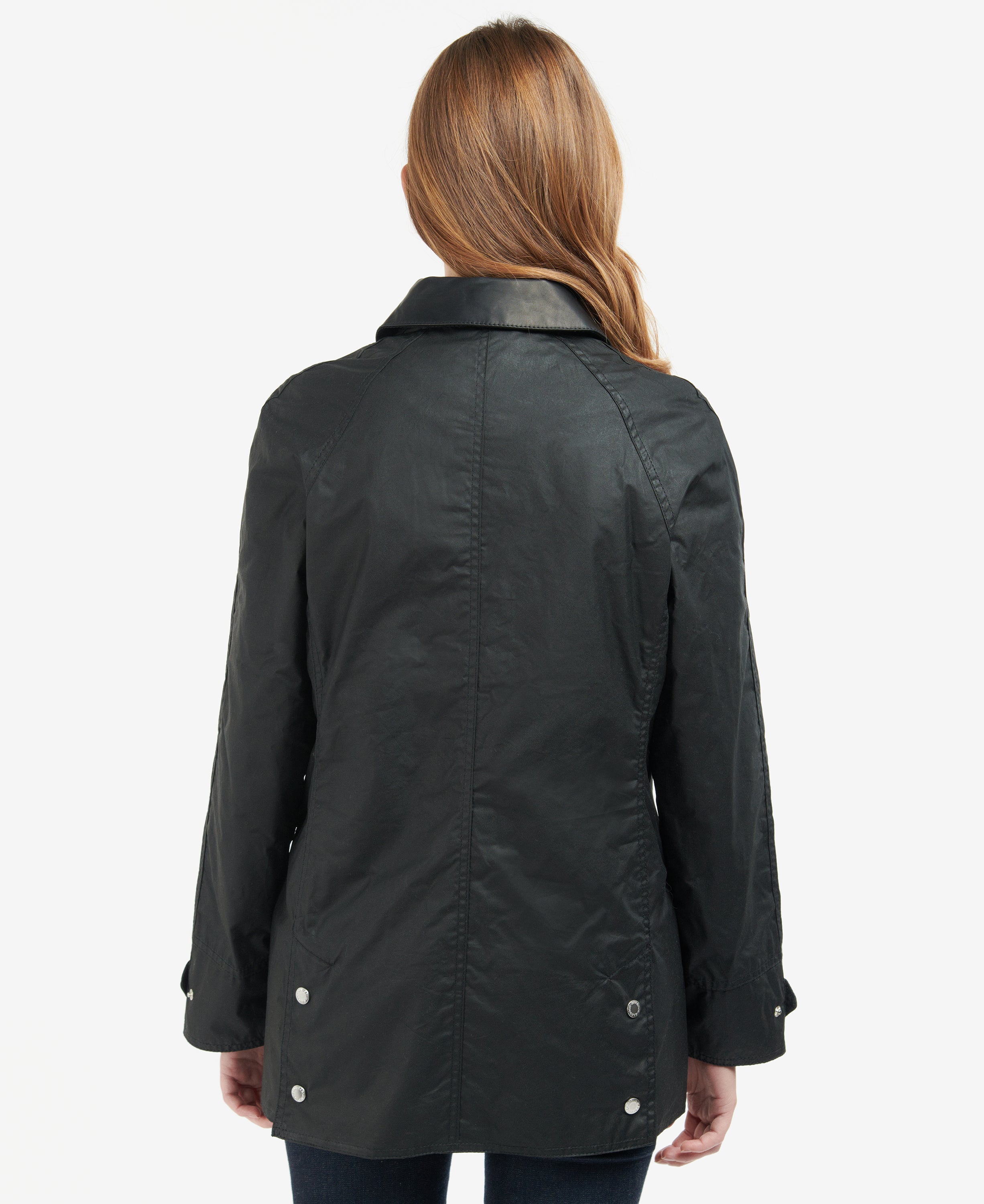 Barbour Ladies Premium Beadnell Wax Jacket in Black